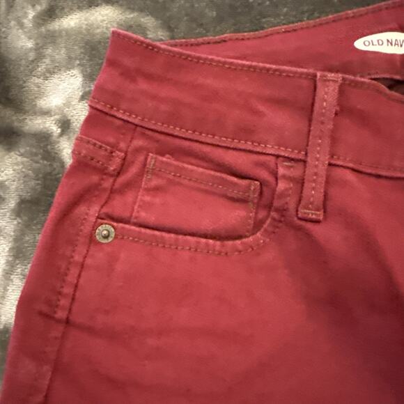 Old Navy The Rockstar Super Skinny Red Jeans, Size 2 Jegging - Picture 6 of 16